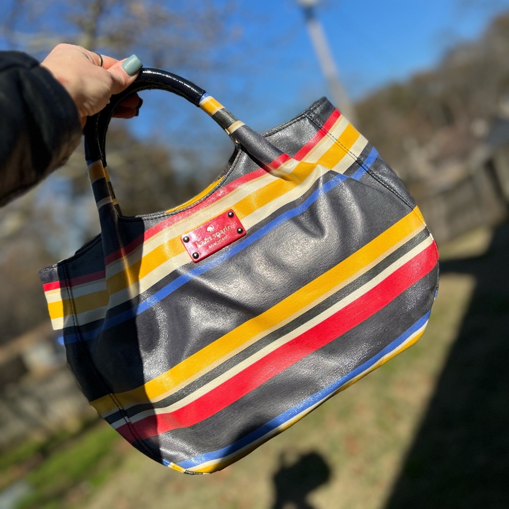 Kate Spade Stevie Westchester Forever Stripe satchel